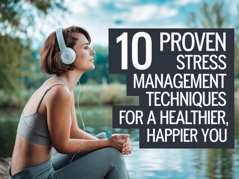 10 Proven Stress Management Techniques for a Healthier, Happier You