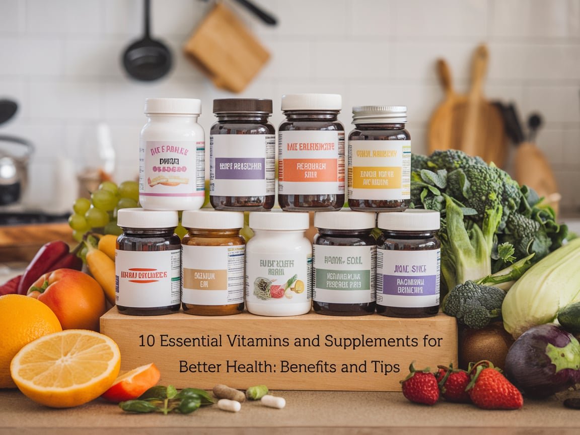 "A variety of vitamins and supplements in different forms like capsules, tablets, and powders for optimal health and wellness."